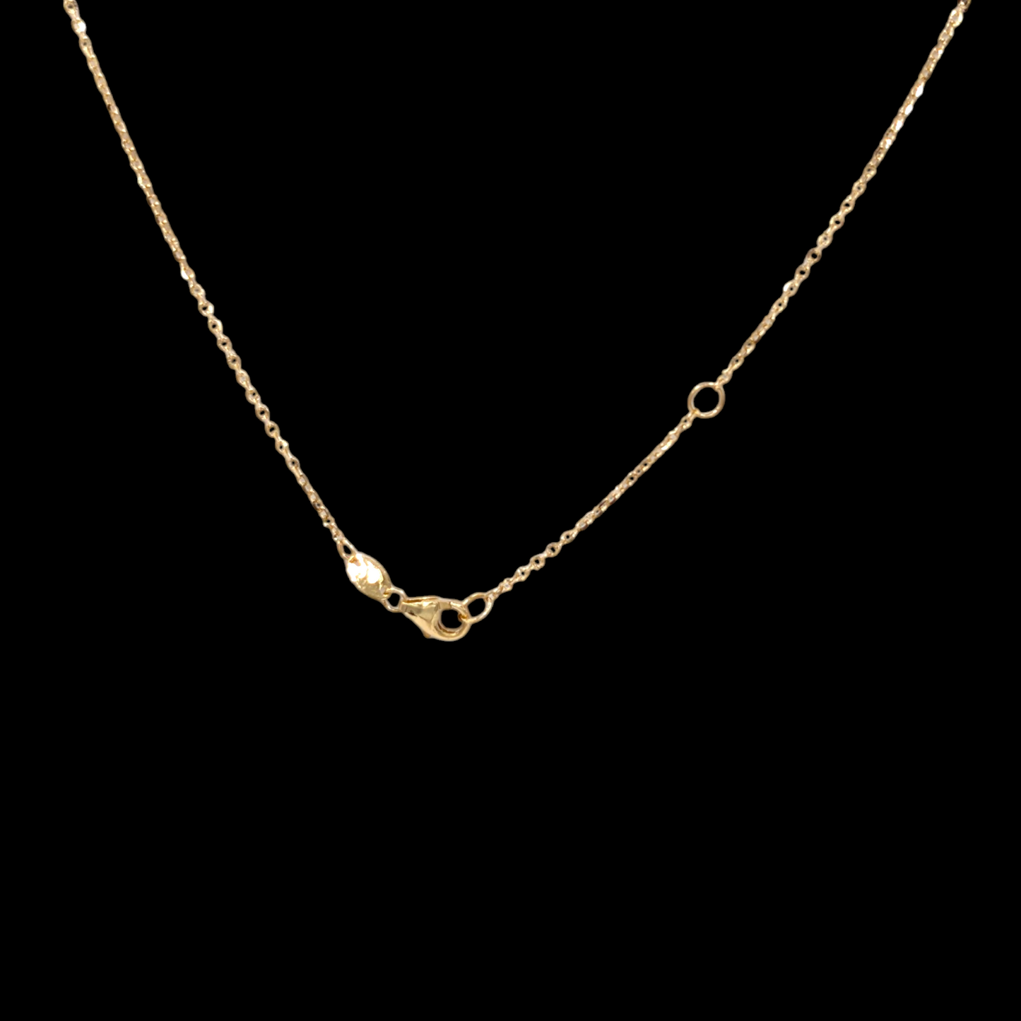 750 Gold and Natural White Mother-of-Pearl Floral Set