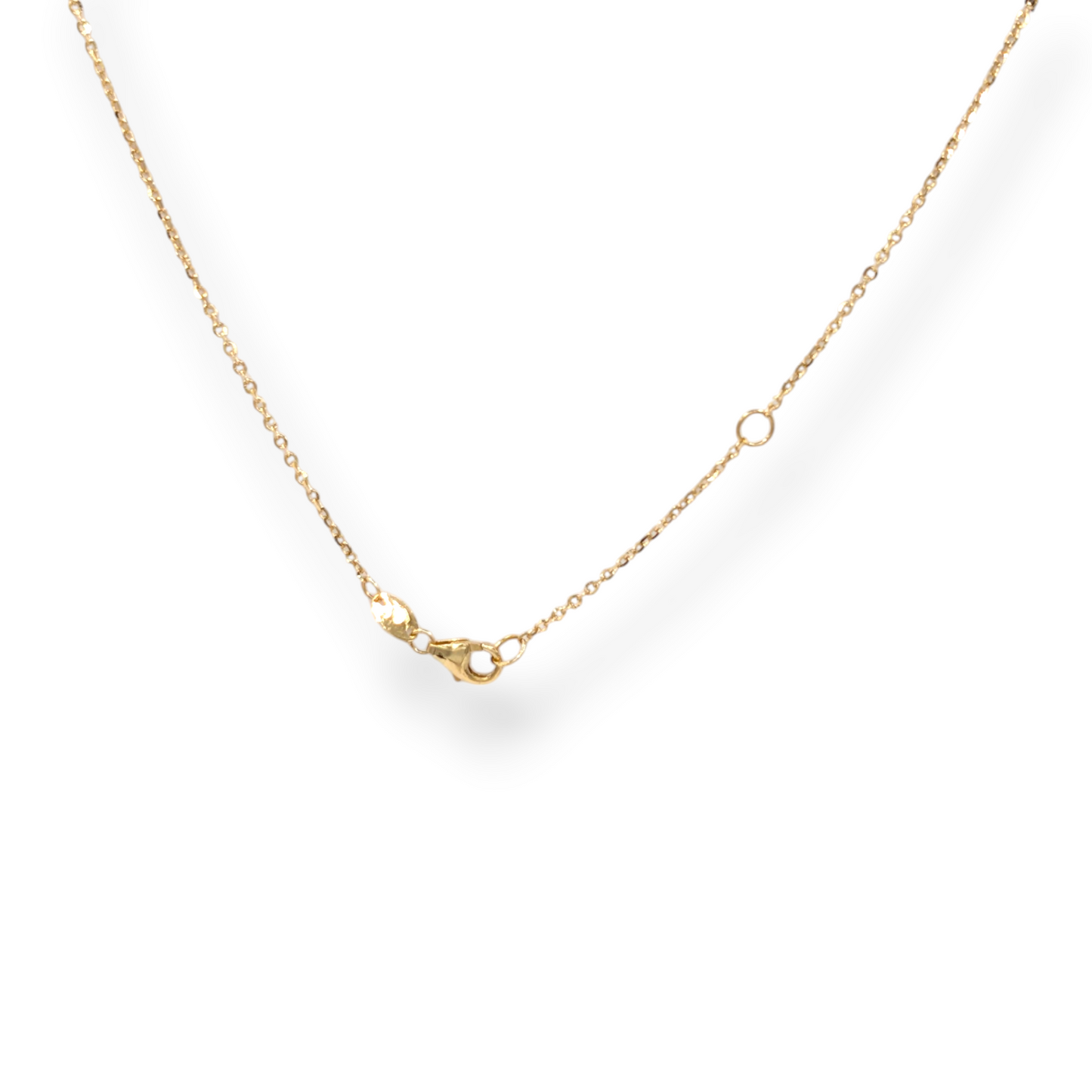 750 Gold and Natural White Mother-of-Pearl Floral Set