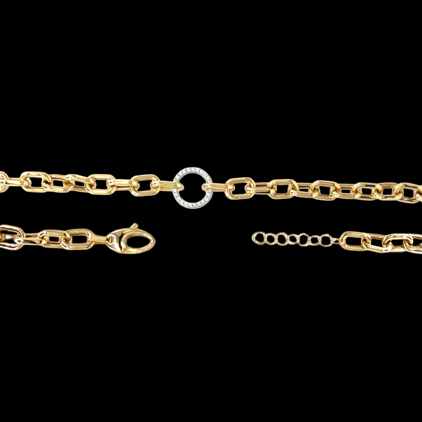 Schmuckset aus 750er Gold und Zirkonoxid-Ringen