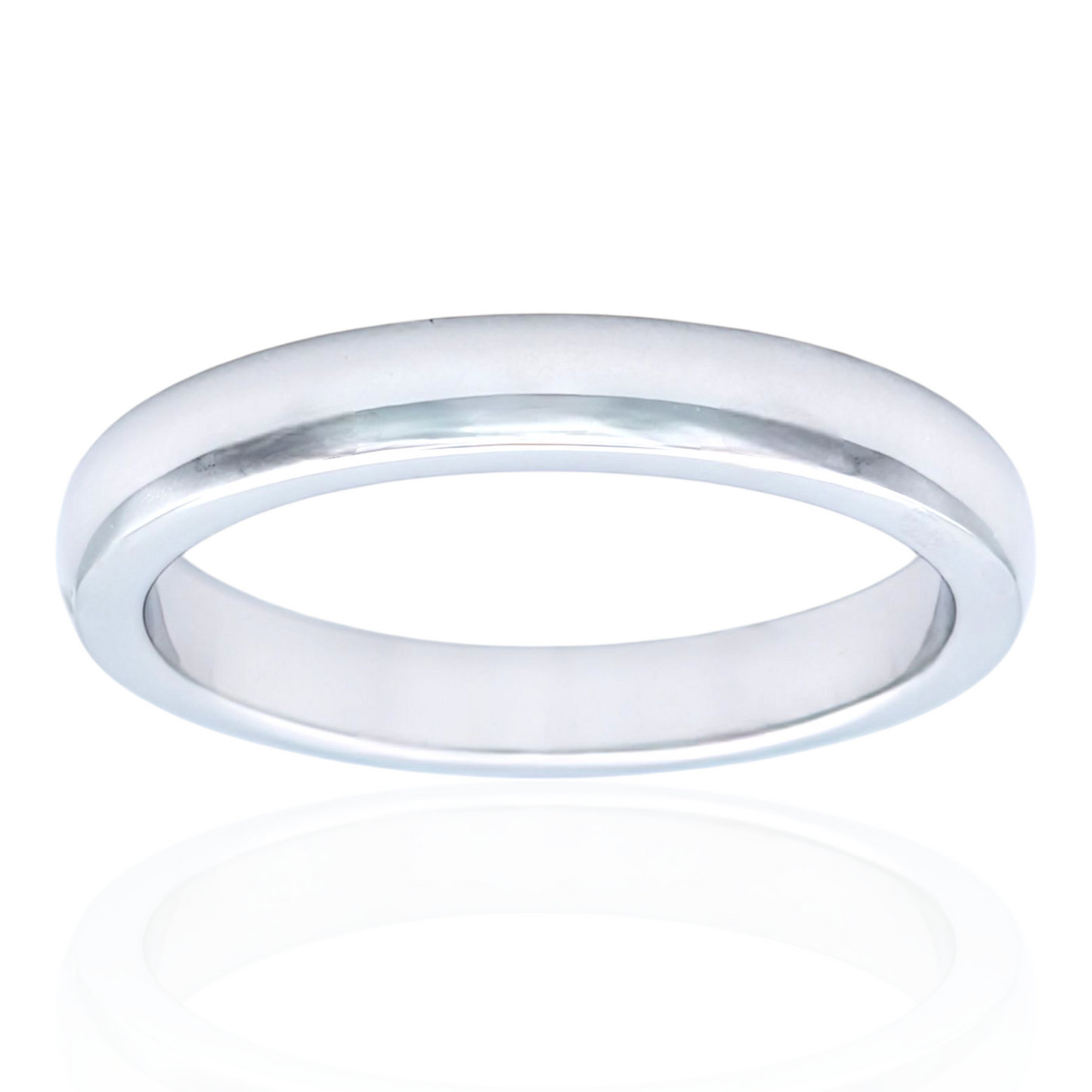 Bague alliance simple en argent 925