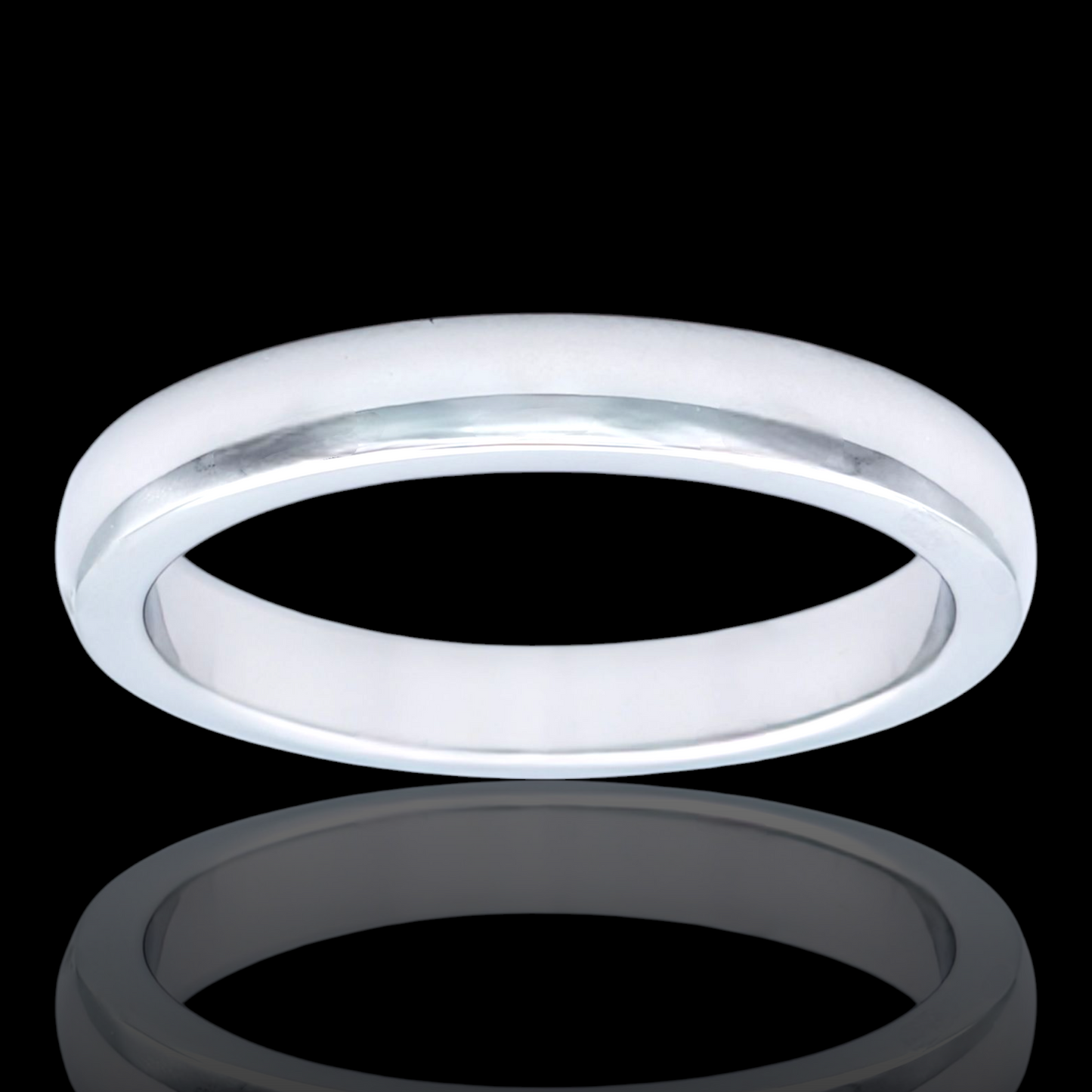 Bague alliance simple en argent 925